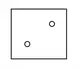 Figure sequence puzzle - Option (A) - Two dots at opposite corners of a square