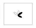 Figure sequence puzzle - Option (A) - Shape with two black petals and two white petals